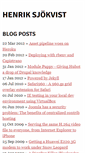 Mobile Screenshot of henriksjokvist.net